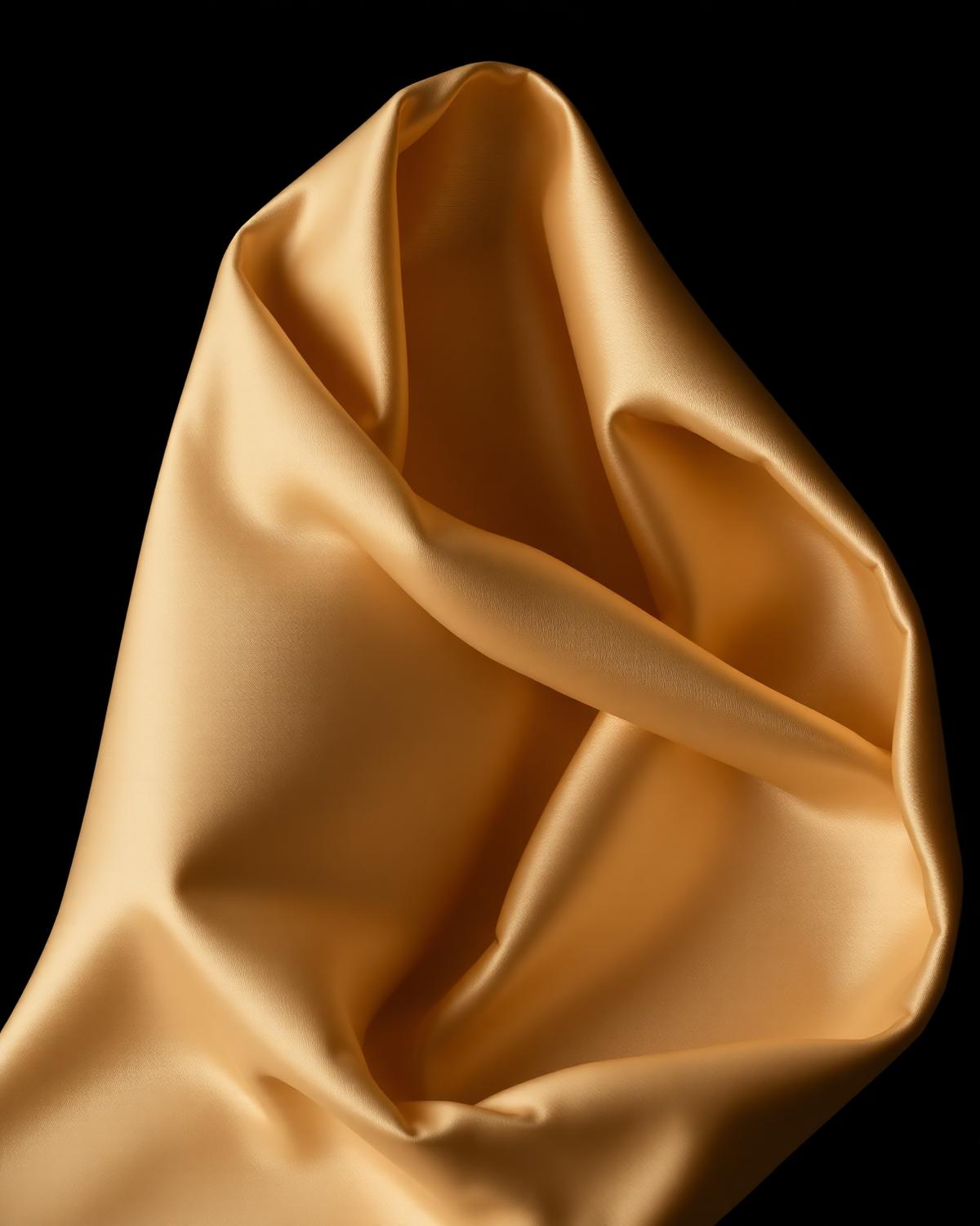 Sculptural silk study representing body contouring artistry