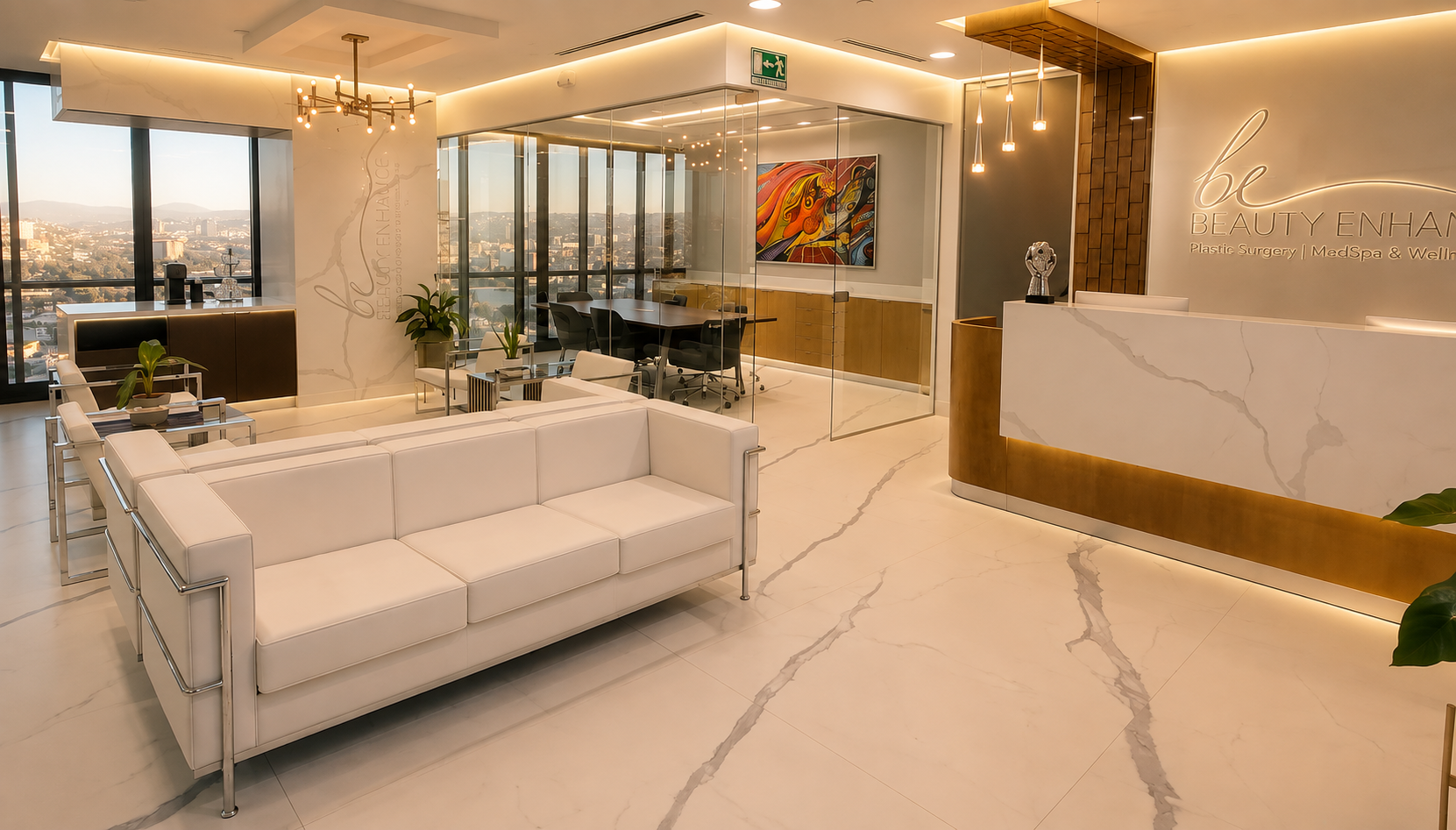 Private luxury patient lounge interior